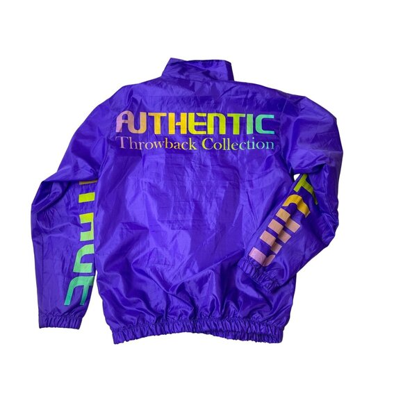 Authentic Throwback Collection Purple Windbreaker Jacket - Picture 2 of 8